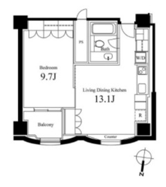 ハンドレッドステイレジデンス 703 間取り図