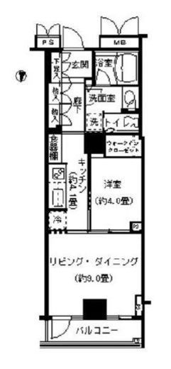パークコート本郷真砂 6階 間取り図