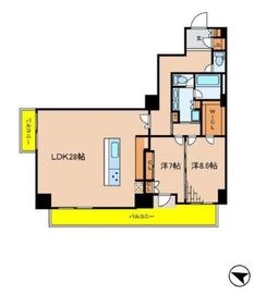 ブランズ渋谷常盤松 1階 間取り図