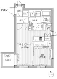 グランフェリシア西麻布 102 間取り図