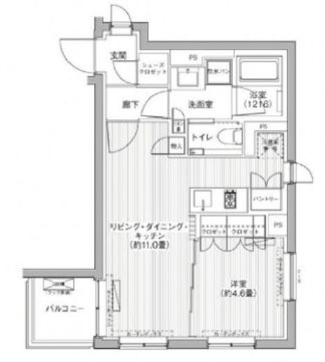 グランフェリシア西麻布 303 間取り図