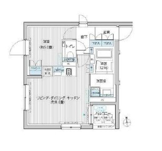 グランフェリシア西麻布 301 間取り図