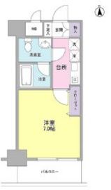 セレーノ品川 602 間取り図