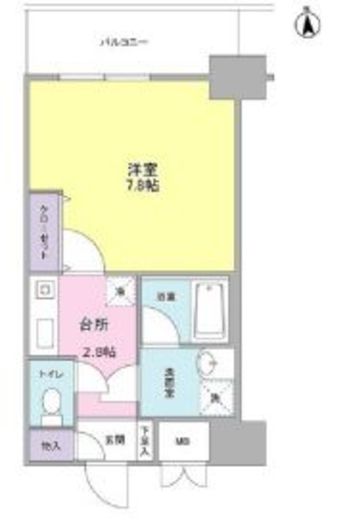 セレーノ品川 612 間取り図