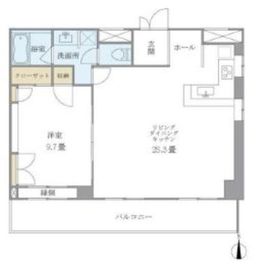 人形町センタービル 802 間取り図