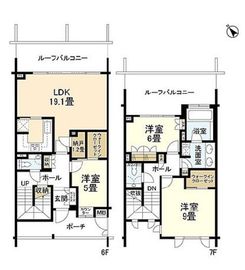 目白ガーデンヒルズ 6階 間取り図