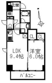 ブルックスレジデンス 601 間取り図