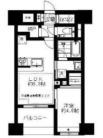 クレヴィア門前仲町 9階 間取り図