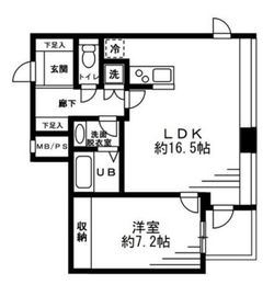 レジディアタワー麻布十番 902 間取り図