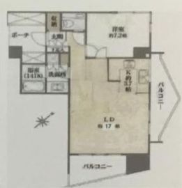 品川Vタワー タワー棟 11階 間取り図