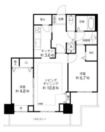 河田町ガーデン 1-1814 間取り図