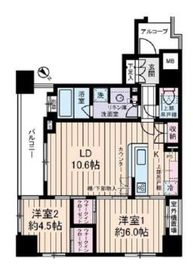 アスコットパーク日本橋ミュゲット 9階 間取り図