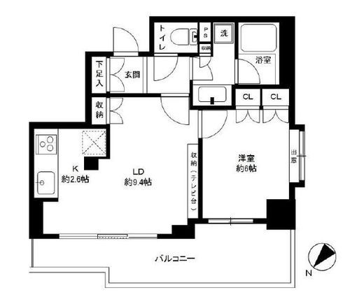 ノーブル代々木上原 2階 間取り図