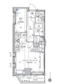 クレイシア菊川 6階 間取り図