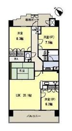 グランシティレイディアント東京イースト 2階 間取り図