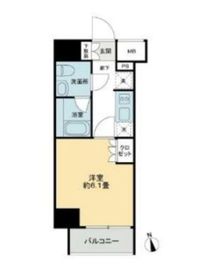 KDA御殿山 501 間取り図