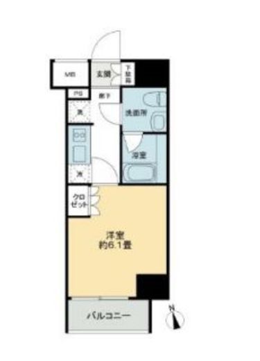 KDA御殿山 502 間取り図