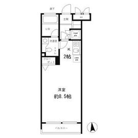 レジディア笹塚 502 間取り図