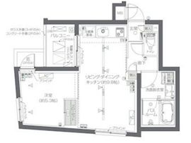 ZOOM新宿夏目坂 2階 間取り図