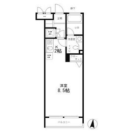 レジディア笹塚 407 間取り図