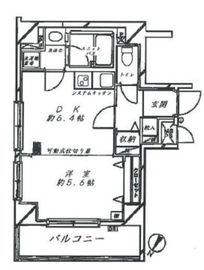 ルシェール赤坂 1階 間取り図