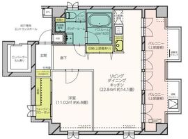 ブレアハウス 801 間取り図