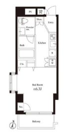 ラスパシオ三軒茶屋 401 間取り図