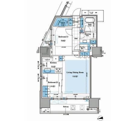 アルビン六本木レジデンス 5階 間取り図