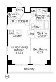 プライマル品川西大井 506 間取り図