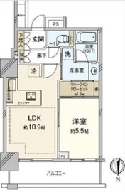 ベイクレストタワー 23階 間取り図