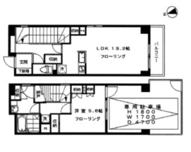 クレストヒルズ恵比寿 203 間取り図