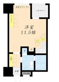 アクシア新宿御苑 6階 間取り図