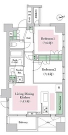 オープンレジデンシア代々木上原ヒルズ 1階 間取り図