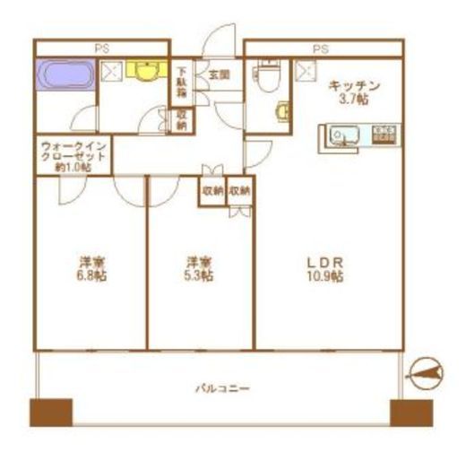 東京タイムズタワー 6階 間取り図