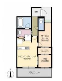 マジェスティハウス新宿御苑パークナード 1階 間取り図