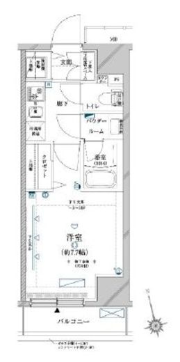 クレイシア三軒茶屋 12階 間取り図