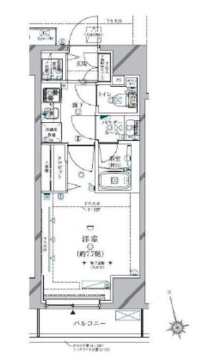 クレイシア三軒茶屋 8階 間取り図