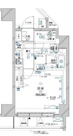 クレイシア三軒茶屋 12階 間取り図