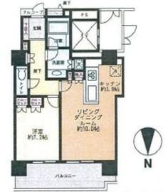 コスモポリス品川 37階 間取り図