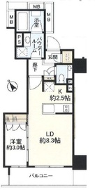 品川タワーレジデンス 9階 間取り図