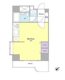 ヴィラ・ハーモニー目黒川 702 間取り図