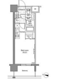 パークハビオ恵比寿 1204 間取り図