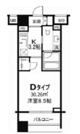 TLRレジデンス両国 504 間取り図