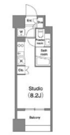 プライマル笹塚 204 間取り図