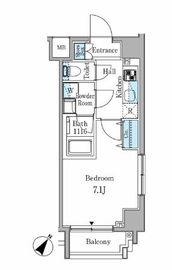 リオプラド赤坂 201 間取り図