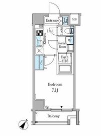 リオプラド赤坂 302 間取り図