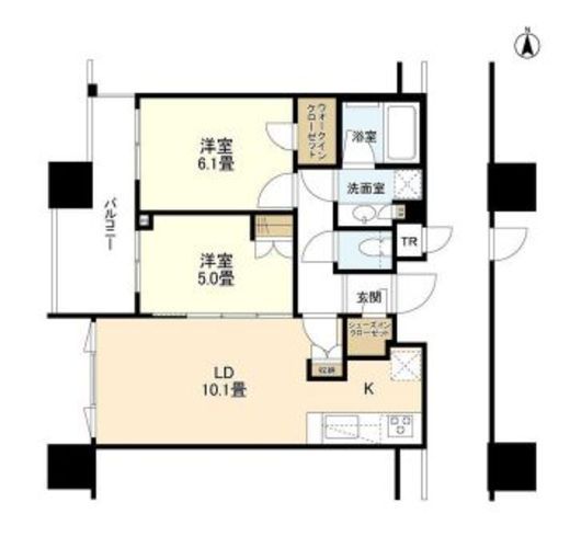 シティタワー大井町 7階 間取り図