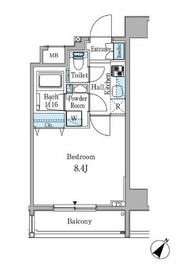 リオプラド赤坂 203 間取り図