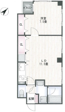 クリスタルスクエア銀座2 501 間取り図