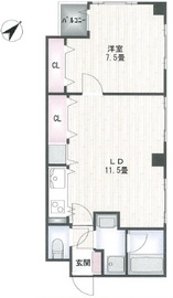 クリスタルスクエア銀座2 501 間取り図